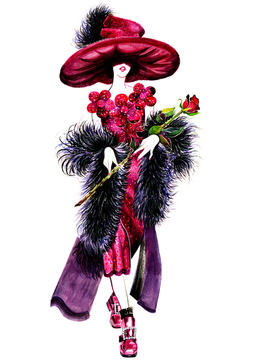 时尚潮流服装手绘稿