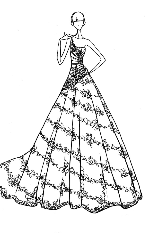 时尚潮流服装手绘稿