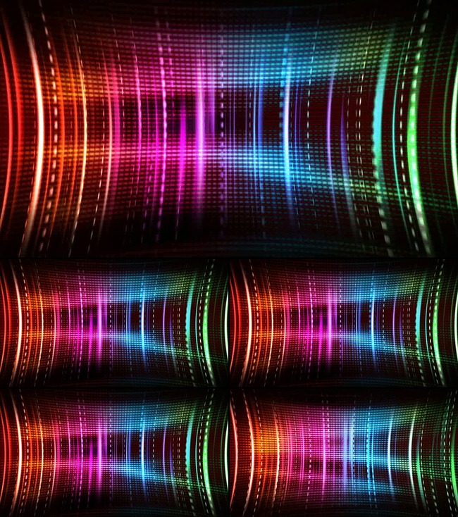 下载《彩色色音频节奏跳动模板下载》源文件