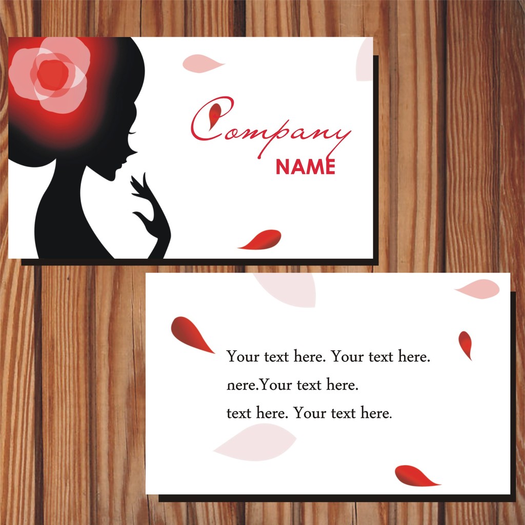 女装店唯美个性名片模板