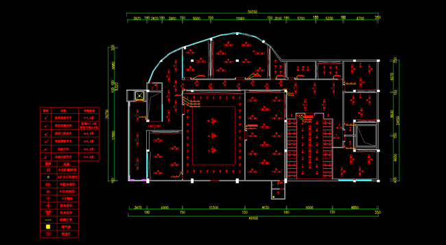 dwg) 办公楼开关施工图 办公楼天花开关电路图 开关设计650_357