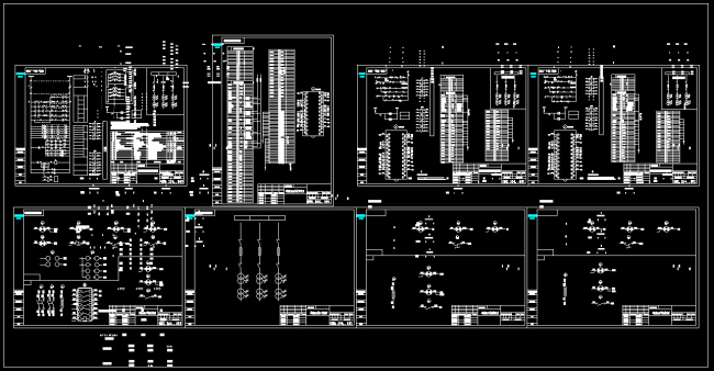 高壓開關櫃原理接線圖cad圖紙