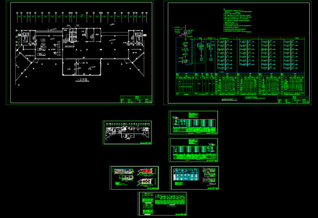 配電房電氣設計圖紙cad圖紙