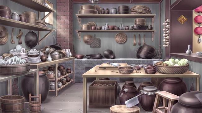 古代场景厨房立绘游戏动漫