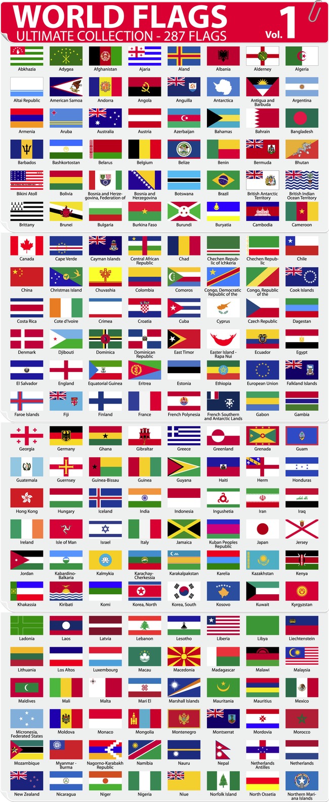 世界各国国旗模板下载   素材公社 tooopen
