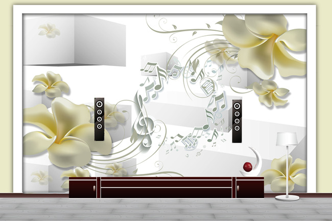 时尚客厅电视墙壁画下载-编号13175565-现代简约电视背景墙-我图网