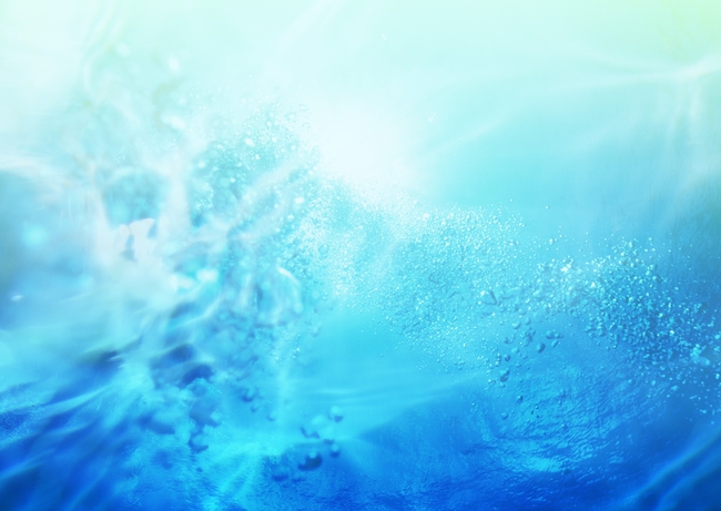 清水蓝色背景海底清水水珠水面