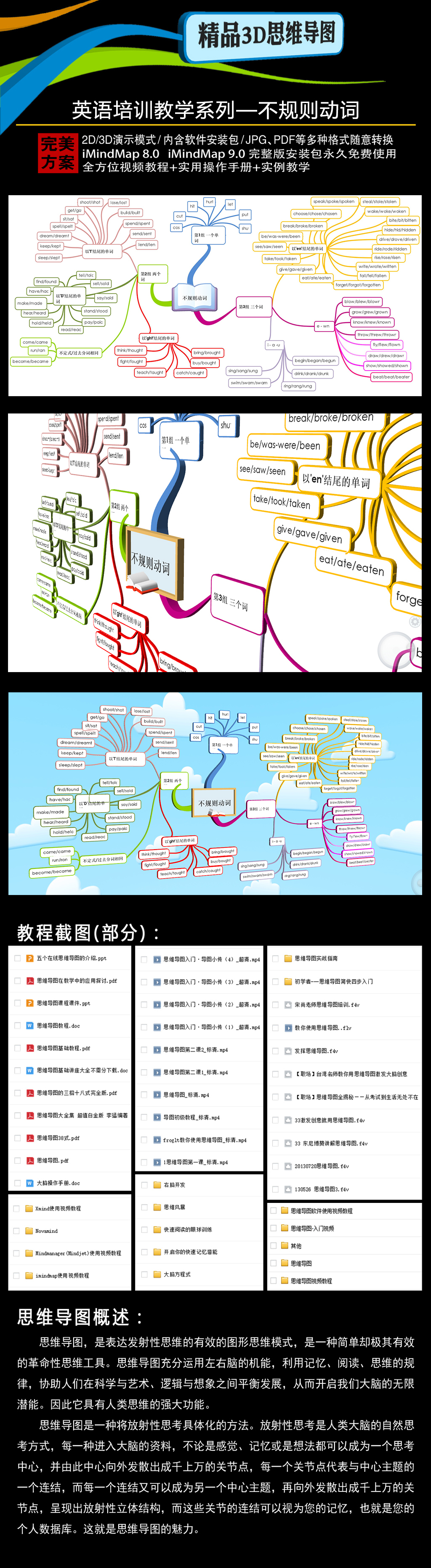 不规则动词手抄报图片